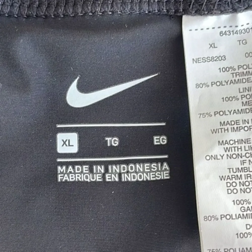 NWT Nike Women's Mini Faux Wrap Style Boardskirt in Black Size XL